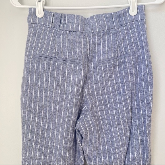Abercrombie & Fitch Blue White Striped Linen Pants Size XS - Picture 9 of 13